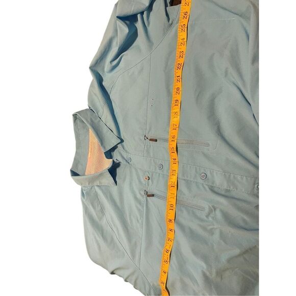 Columbia Mens Blue Full Buttons Up Collared Long Sleeve Fishing Shirt Size XXL - Picture 11 of 16